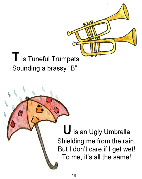 Sample of Alphabet Excursion and Higgledy-Piggledy by Connie Carlisle Polley and illustrated by Courney Coriell Williams