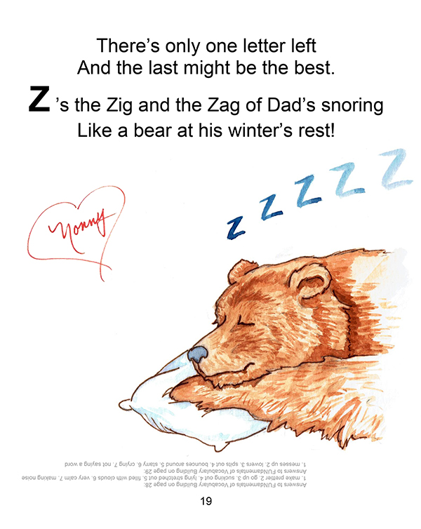 Sample of Alphabet Excursion and Higgledy-Piggledy by Connie Carlisle Polley and illustrated by Courney Coriell Williams