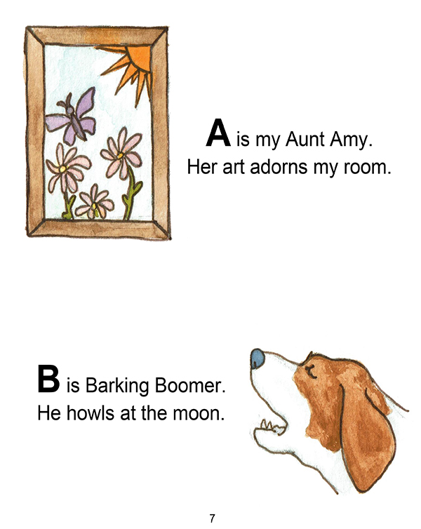 Sample of Alphabet Excursion and Higgledy-Piggledy by Connie Carlisle Polley and illustrated by Courney Coriell Williams